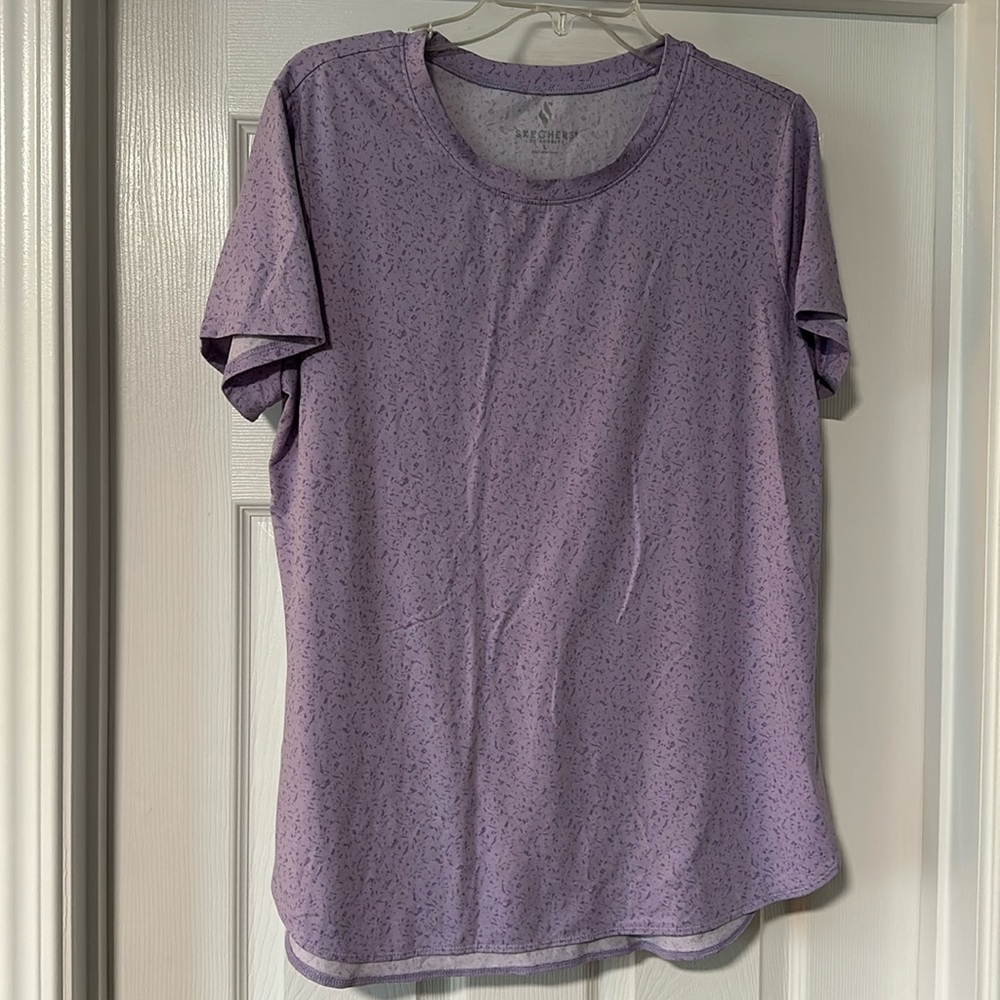 Skechers activewear top- purple- size L- like new